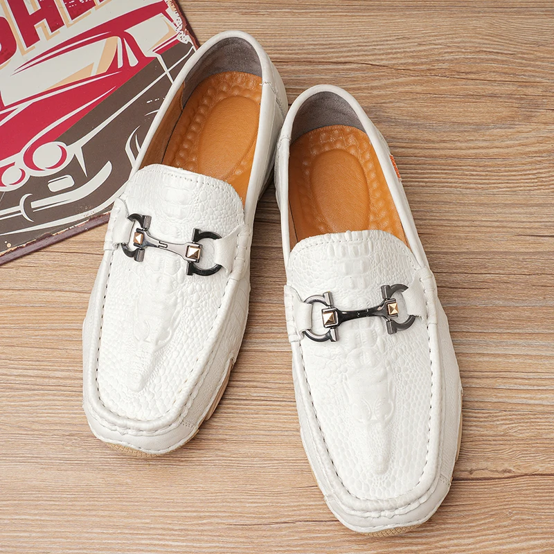 

Popular Loafers Footwear Mens Handmade Men Casual Shoes Designer Walking Driver Shoe Man Fashion Brand Slip On Shoes For Men