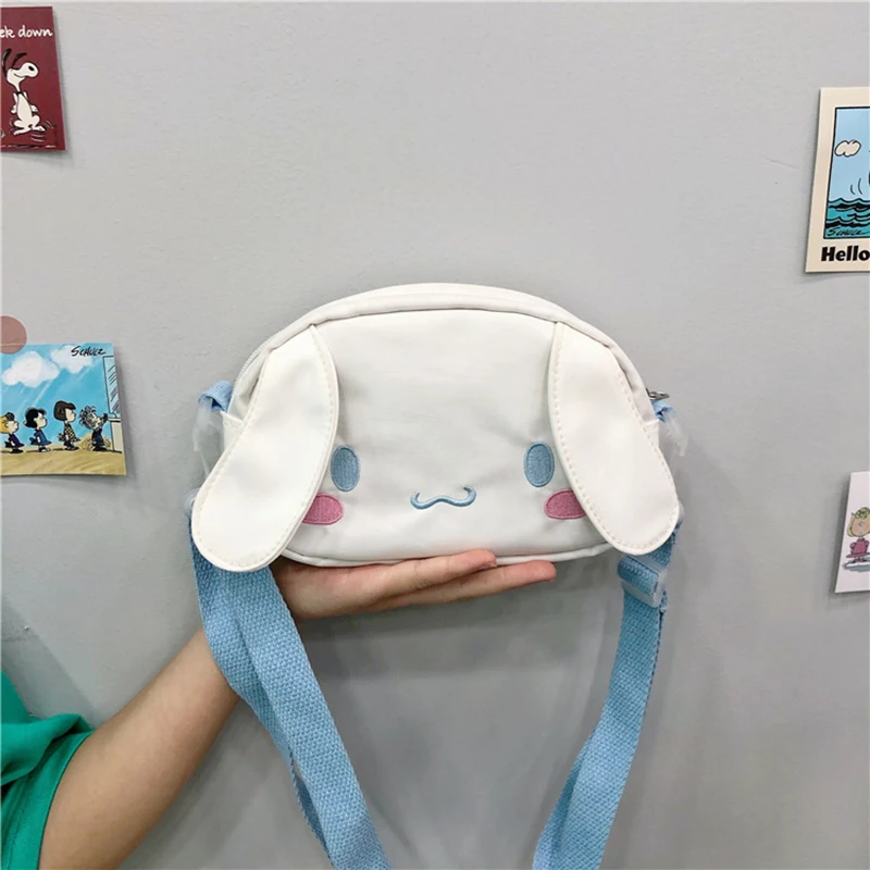 

Sanrio Sling Bag For Women 2022 Korean Style Simple Hobos Chest Bag Cinnamoroll Kuromi My Melody Students Shoulder Bags