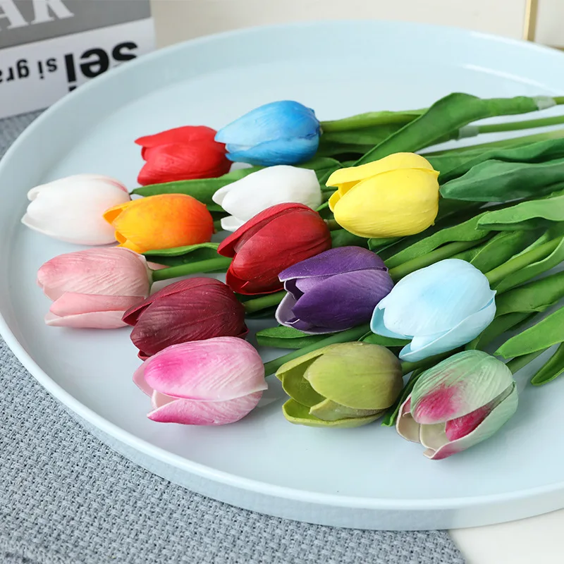 

Artificial Tulip Flowers Mini Tulip Flowers Fakes Flowers Real Wedding Flowers Wedding Banquet Bridal Home Decor Valentines Day