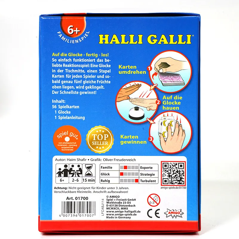 Настольная Игра Halli Galli Быстрый Отклик Семейный Отдых Искусственная Деятельность