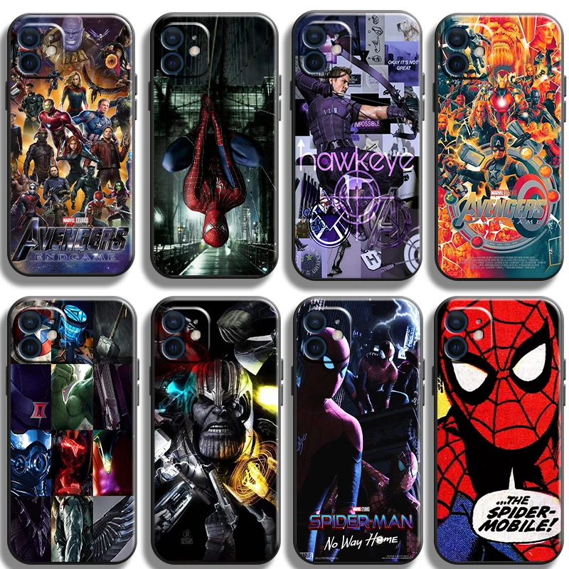 

US Marvel Comics Logo Funda Phone Case For iPhone 11 13 12 Pro Max 12 13 Mini X XR XS MAX SE 2020 7 8 6s Plus Celular Soft