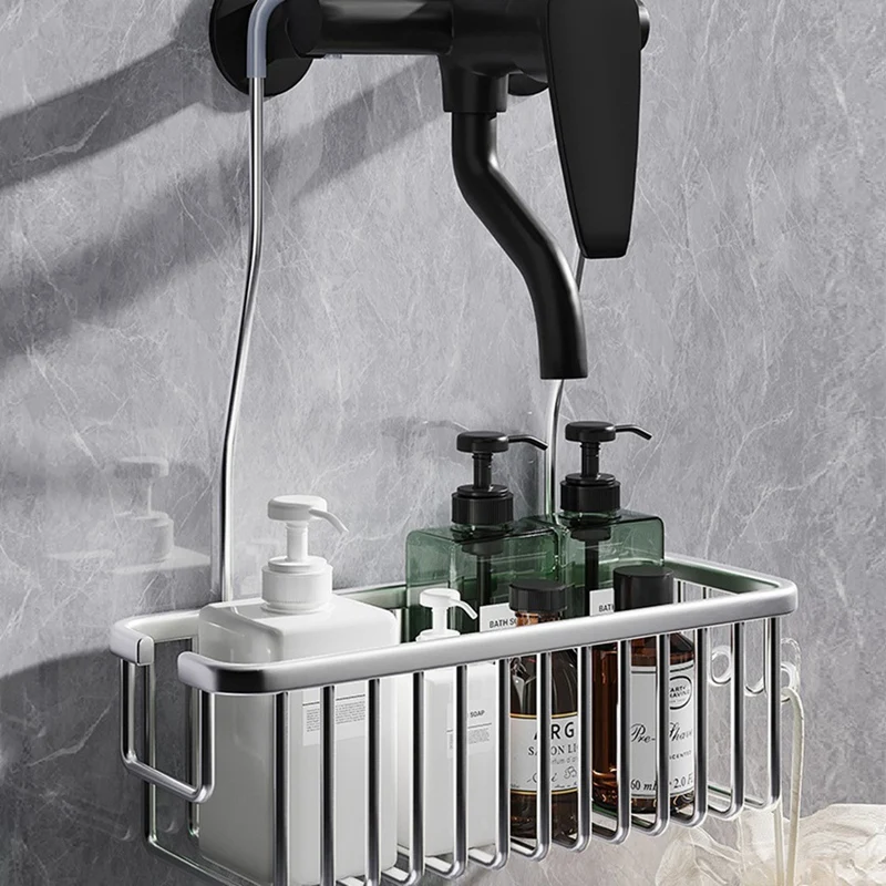 ABHG Съемная корзина для ванной комнаты держатель шампуня без перфорационных