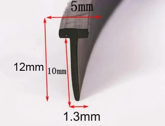 

1-метровая Т-образная уплотнительная лента для солнечной комнаты, кабель, резиновая лента, электрическая коробка, электрический шкаф, зазор, наполнительная лента, резиновый профиль