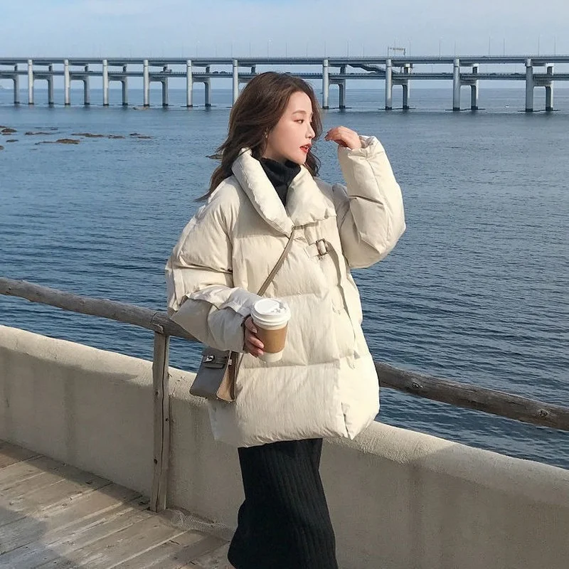 Winter Womens Parka Padded Jacket Cropped Jacket Free Shipping Plus Size Coat Korean Fashion Inexpensive Wholesale College Style