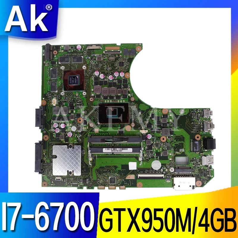 

Материнская плата N552VW N552VX для ноутбука Asus VivoBook Pro N552VW N552VX N552V, оригинальная материнская плата HM170