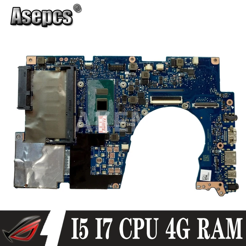 

Материнская плата Akemy UX303UA для ноутбука Asus UX303UA UX303U UX303UB U303U, материнская плата для ноутбука 100%, протестированная, 4G ОЗУ