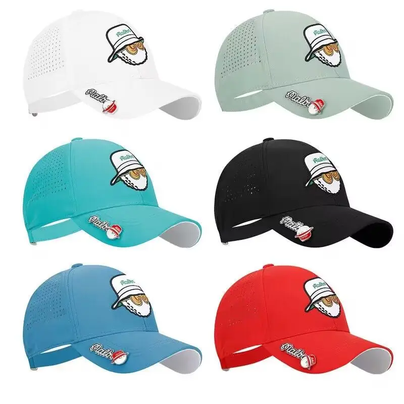 

2022 New High Quality Design-malbon Golf Cap Outdoor Shade Women Black and White Baseball Cap GOLF Sports Hat Colotful 말본
