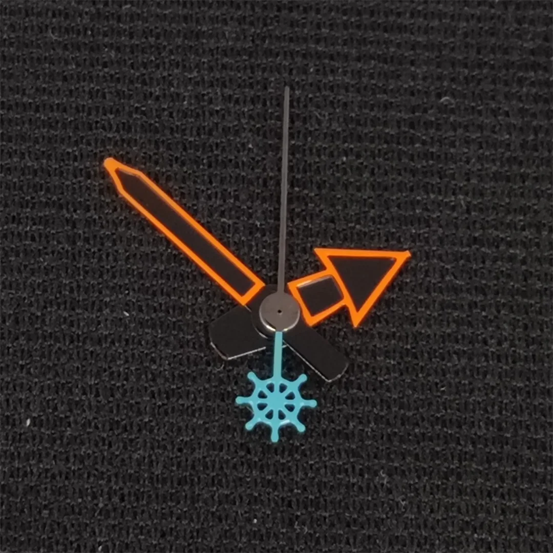 Стрелки NH35 Оранжевые стрелки часов с рыбой/черепахой/трезубецем/русалкой