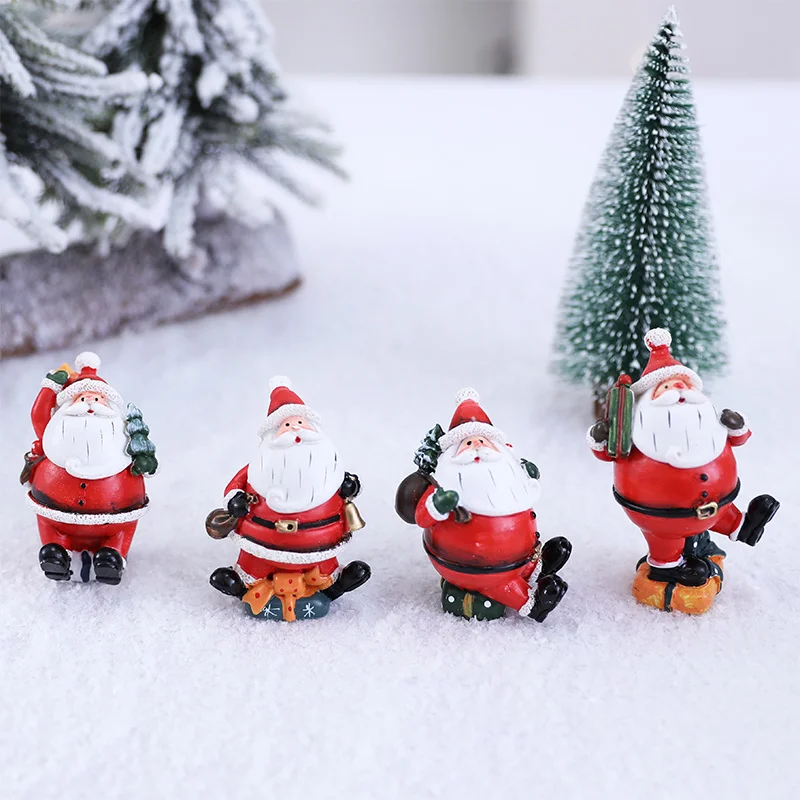 

Santa Claus Little Doll Desktop Decoration Snowman Props Scene Layout Christmas Holiday Decorations