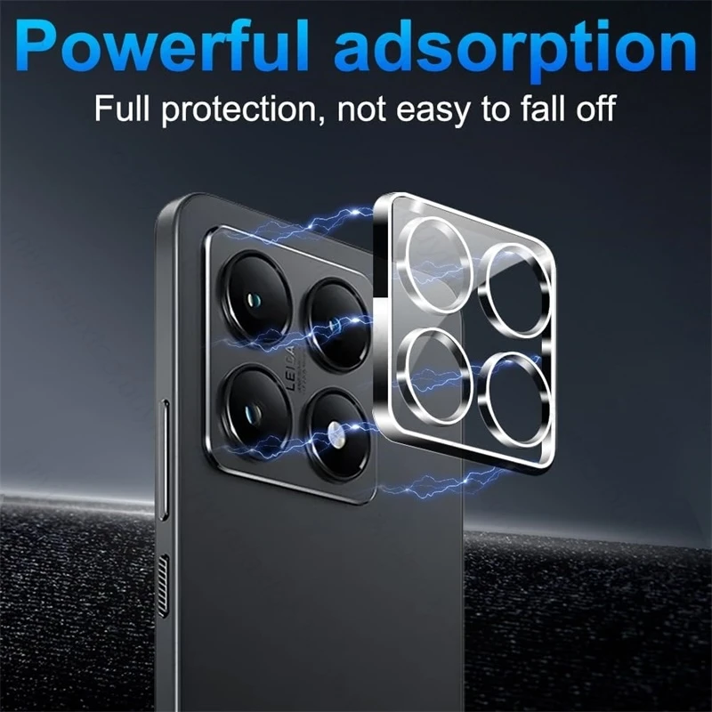 3 шт. Прозрачный 3D защитный чехол для камеры Xiaomi 14 T Pro 5G HD Задняя крышка объектива