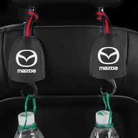 12 pack car leather hanger bag organizer hook seat headrest holder for mazda atenza axela cx4 cx5 car interior decoration