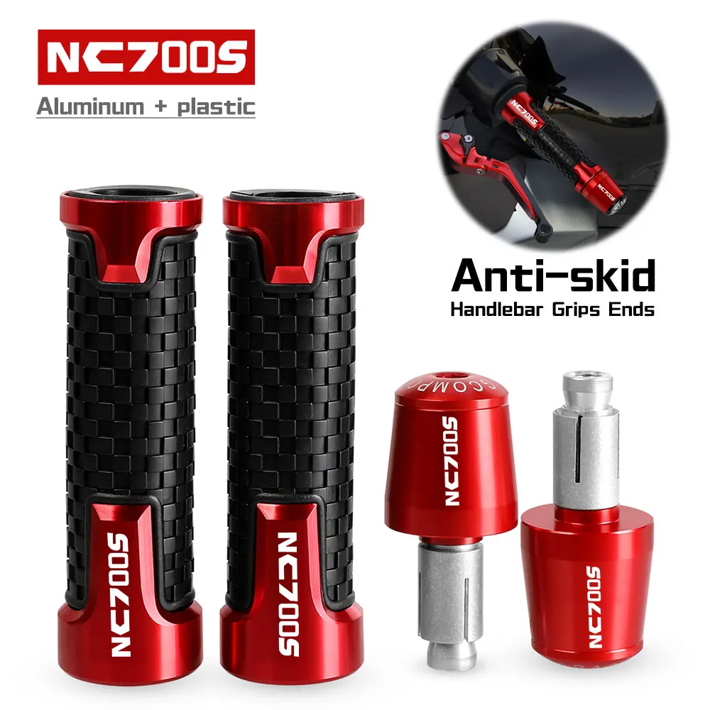 

FOR HONDA NC700S 2012 2013 2014 2015 2016 2017 2018 CNC Hndlebar Grips Ends Weight handle bar grip end Anti Vibration Silder