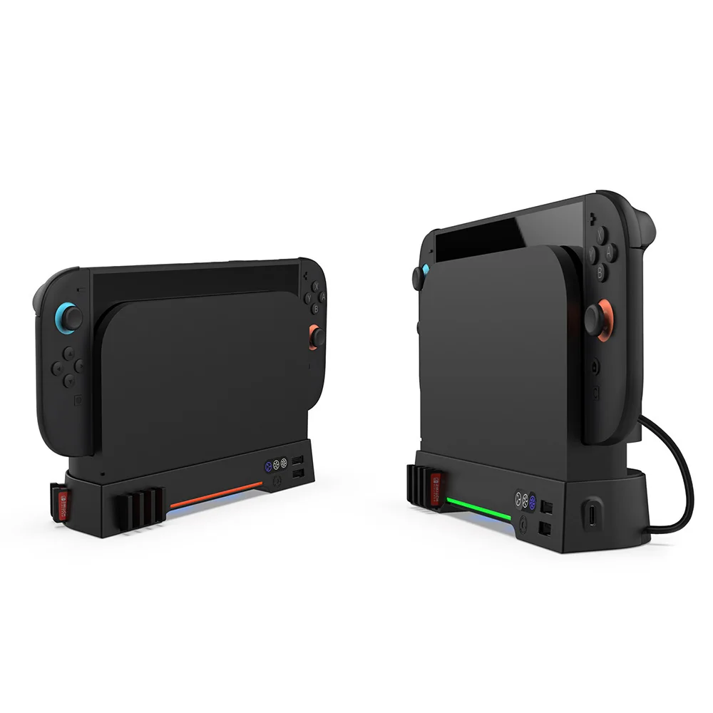 Новый охлаждающий вентилятор для игровой консоли Switch 2, RGB-радиатор, портативная подставка-хаб, охлаждающая база, игровые аксессуары (art.: 3920da58517df) - 3920da58517df