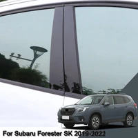 car styling car window pillar trim sticker middle bc column sticker external auto accessories for subaru forester sk 2019 2022