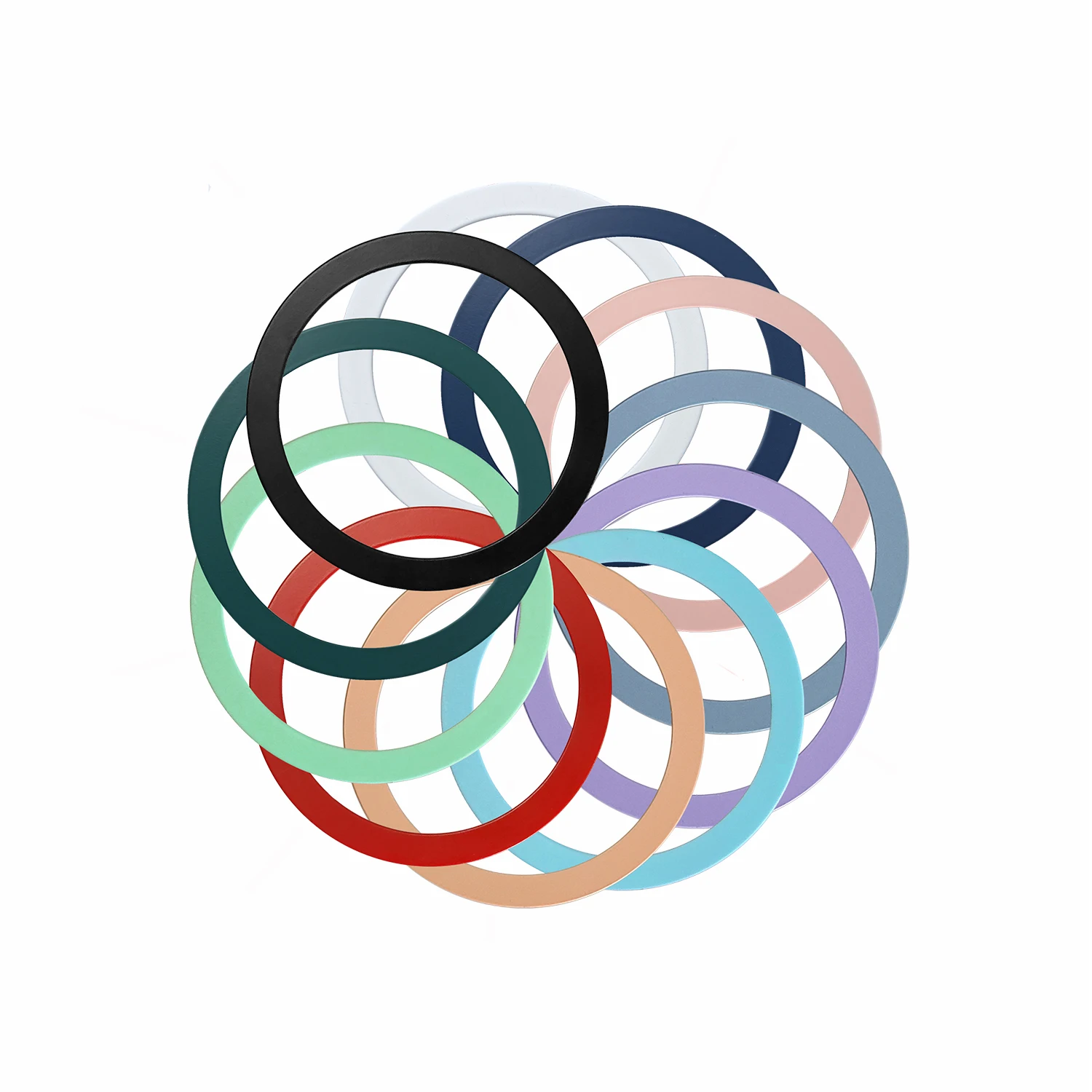 

2Pack For Magsafe Wireless Charger Sticker For iphone 13 Pro Max 12 Mini Mobile Phone Metal Iron Magnetic Charging Ring Sheet