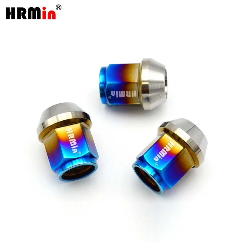 Фото Гайка колесная HRMin M12*1.25мм, титановая, класс 5, с коническим седлом, для Nissan, Greatwall, Geely, Subaru, Suzuki и др. №4