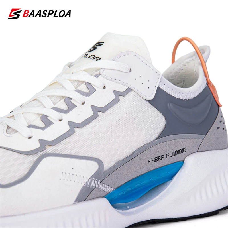 2023 Baasploa Men Running Shoes New Spring Mesh Breathable Sport Shoes Fashion Lightweight Men Sneakers Non-Slip Free Shipping