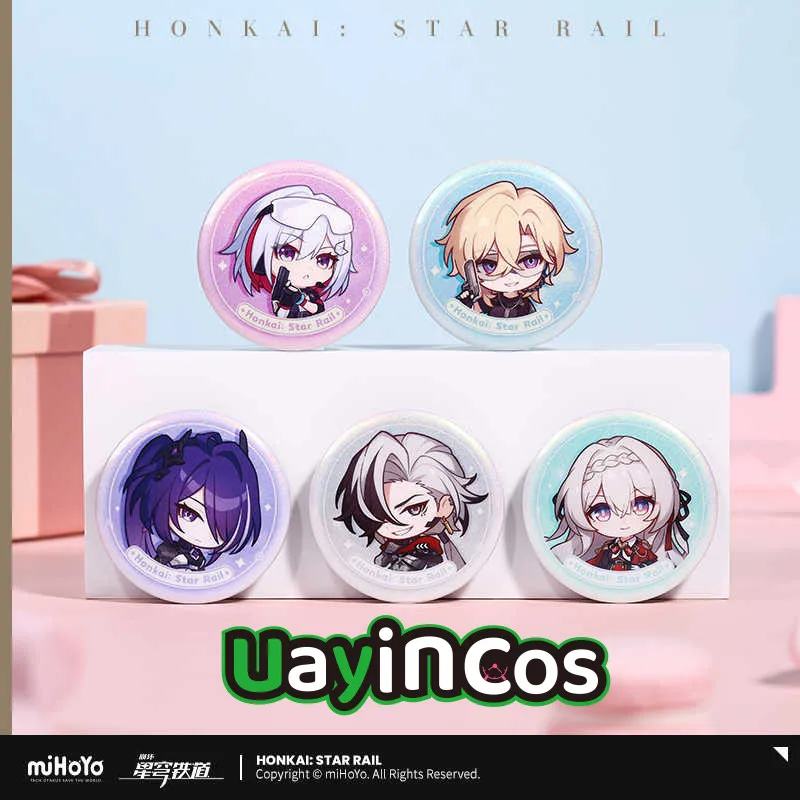 Официальный значок MiHoYo Honkai: Star Rail Aventurine Firefly Trailblazer брошь на пуговицах булавки