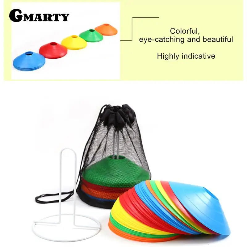 

1pic Football Training Sign Disc PE Material Durable Round Hole Sign Disc Sign Cone Obstacle Football Training Equipment