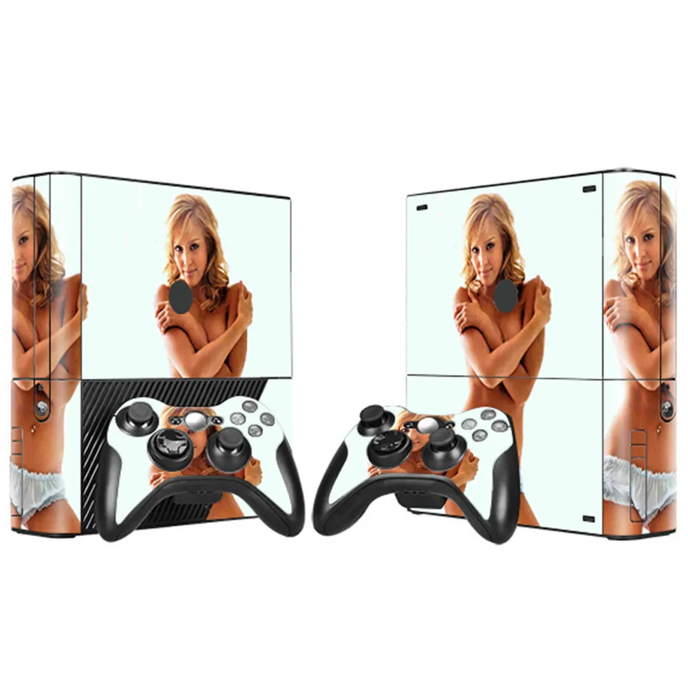 Новый дизайн наклейка Виниловая для консоли Xbox 360 E + 2 шт. наклеек контроллеров |