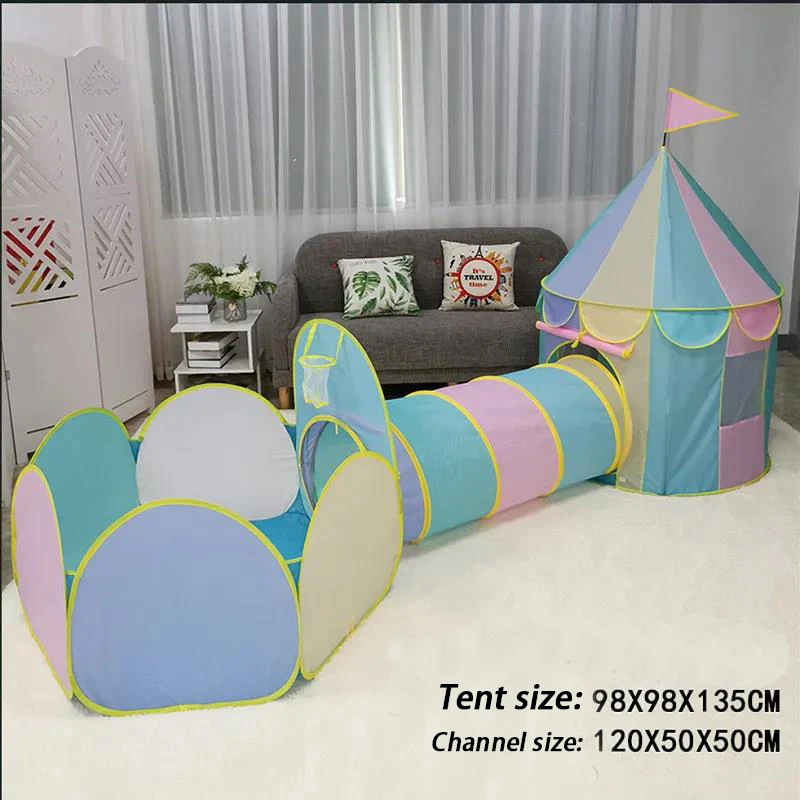 Play Tent Toys Ball Pool For Children Kids Ocean Balls Pool Garden House Foldable Kids Toy Tents Playpen Tunnel Play House