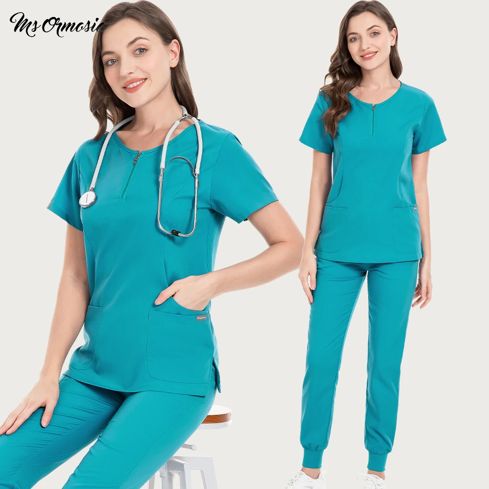 

Скрабы, Женский комплект, униформа для кормления, рабочая одежда для салона красоты, топы и брюки для бега, бриджи, медицинские скрабы для медсестер, костюмы, одежда для дантиста