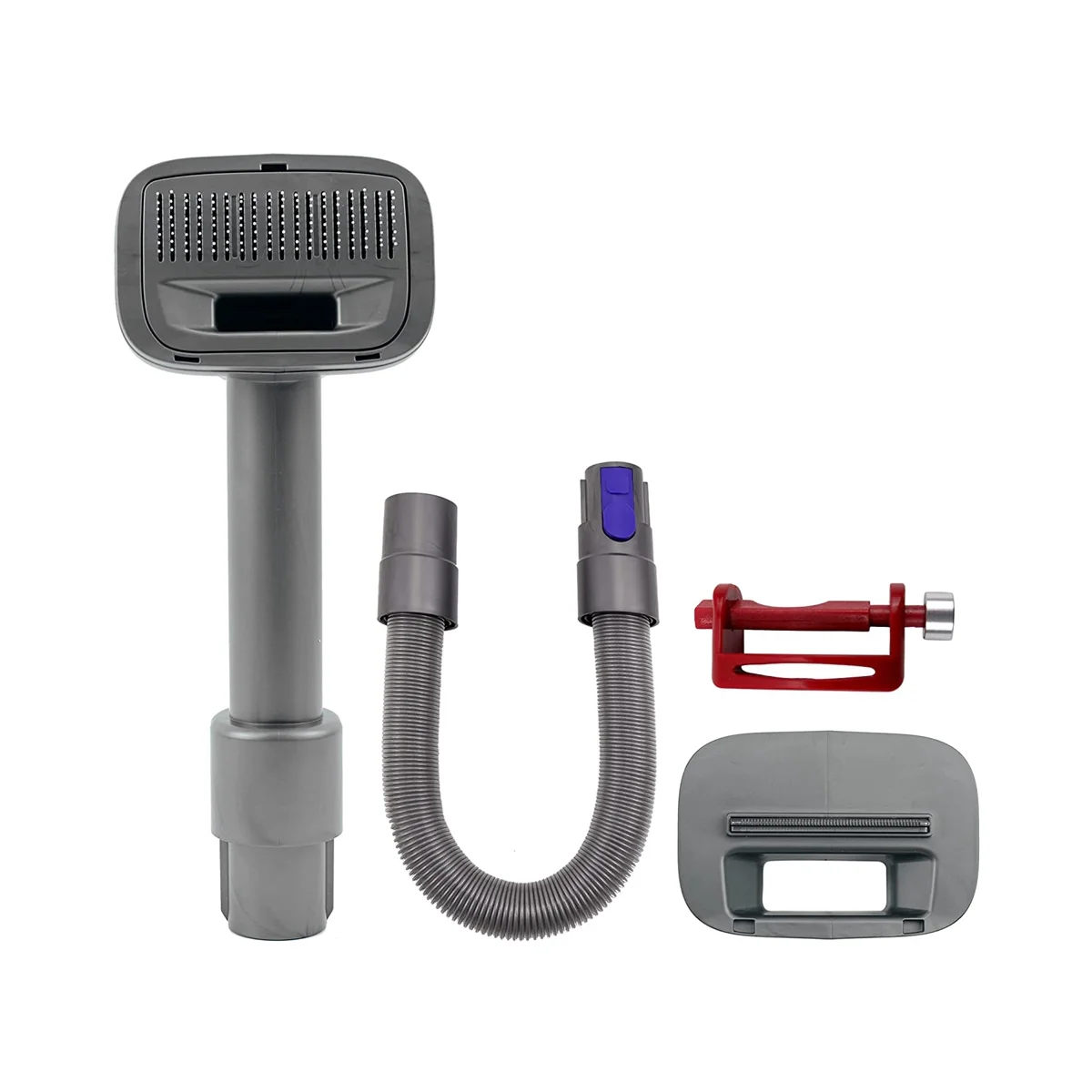 

Pet Dog or Cat Brush Hair Vacuum Attachment for Dyson V7/8/10/11,with Extended Vacuum Hose&Trigger Lock,Replacement Comb