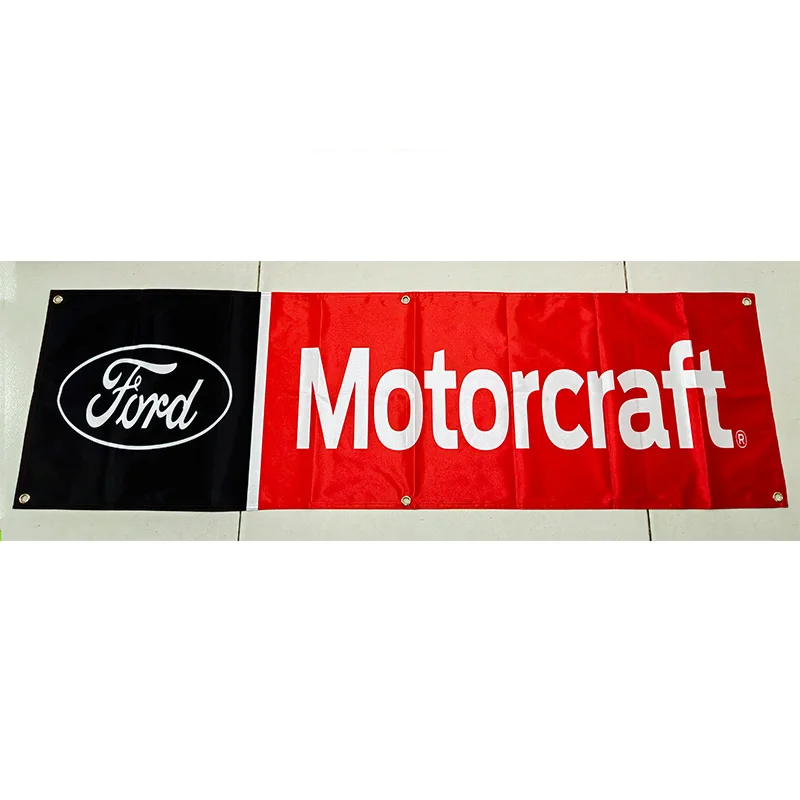 130GSM 150D Polyester Material Ford Motorcraft Oil Banner 1.5*5ft (45*150cm) Advertising decorative Car Flags yhx344