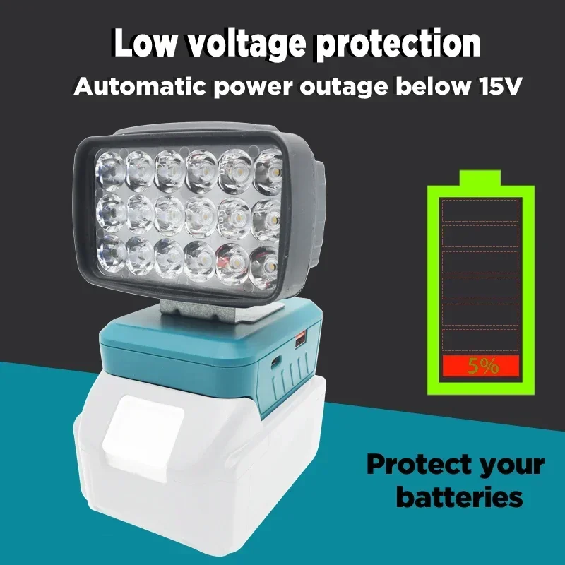 Автомобильные светодиодные рабочие фонари фонарики электрический фонарь