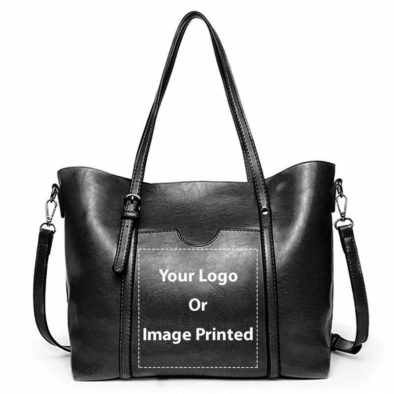 

Женская винтажная большая сумка на молнии с логотипом на заказ