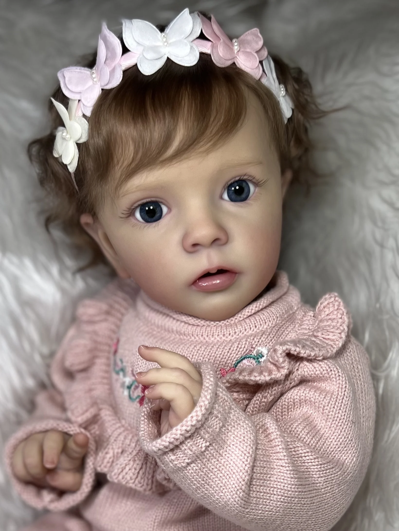 

New 23 Inches Reborn Doll Kit Toddler Girl Unpainted Unfinished Missy Limited Edition Reborn Vinyl Doll Kit With Name On Neck