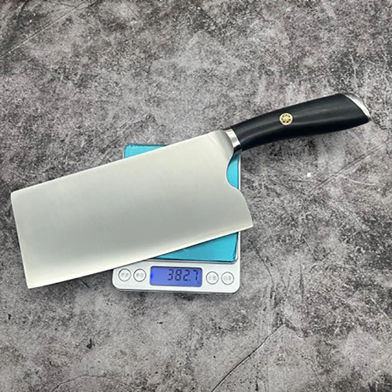 Нож для нарезки 3 слоя плакированного стального лезвия M390 рукоятка G10 острые