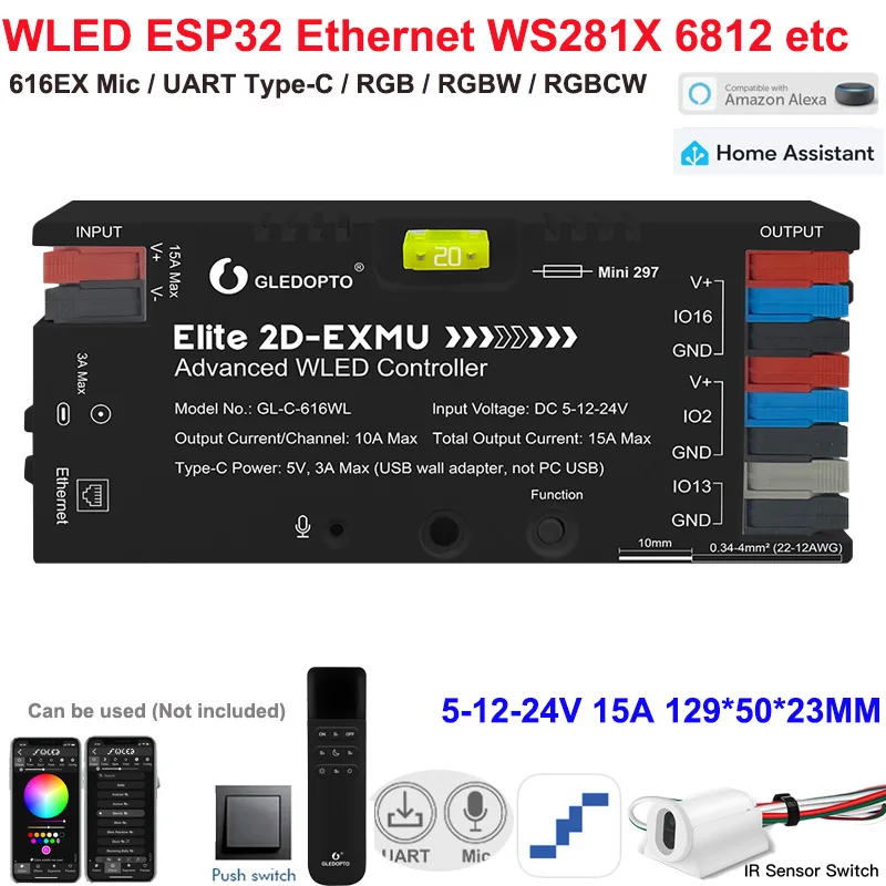 

SUNSPURT GLEDOPTO Elite 2D WLED RGB контроллер