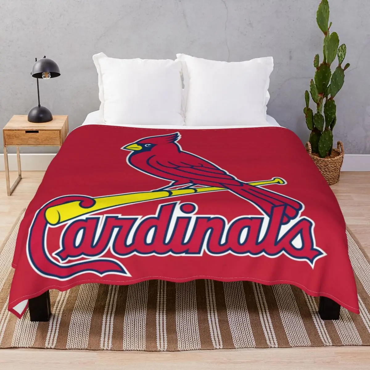 Popular Cardinals-St Louis Blanket Flannel Winter Multifunction Throw Blankets for Bedding Sofa Travel Office