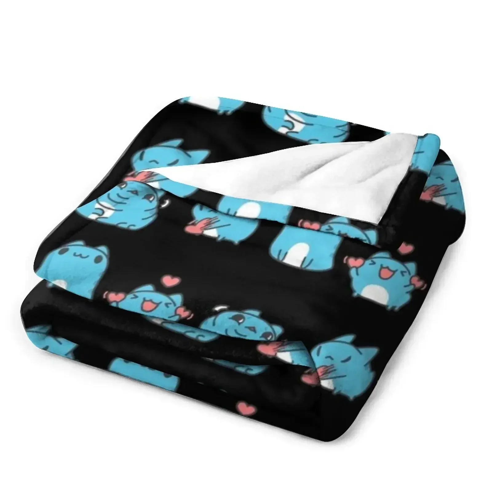 Одеяло Bugcat Capoo фланелевые для декоративного дивана одеяла в стиле аниме