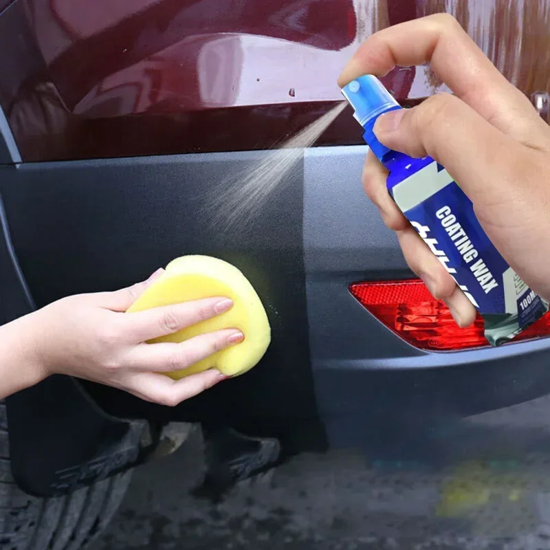 Автомобильный пластиковый кожаный реставратор черный блеск средства для