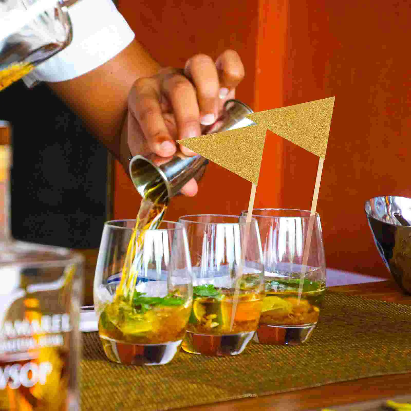 12 шт. выбор для коктейлей вымпел вставка торта знак с днем рождения зубные флаги