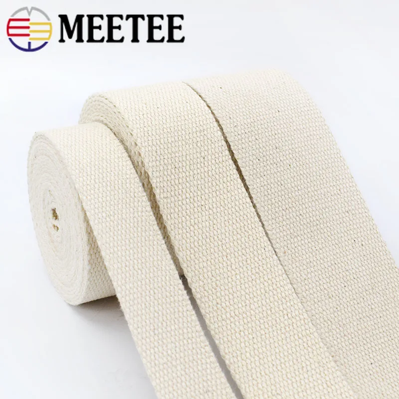 9Meter 20/25/30/38/50mm Polyester Cotton Webbings Bag Strap Webbing Ribbon Backpack Belt Strapping Bias Binding Tapes images - 6