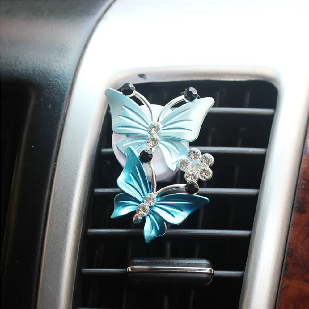 

Air Freshener Butterfly Car-styling Auto Car Accessories Car Perfume Natural Smell Air Conditioner Outlet Clip Fragrance
