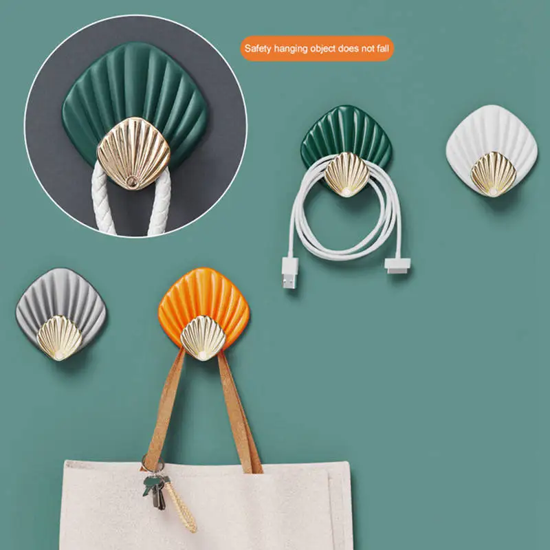 

Self-Adhesive Hook Punch-Free Strong Wall-Mounted Wall Hanging Kitchen Bathroom Storage Hook Light Luxury Nordic Storage Hooks