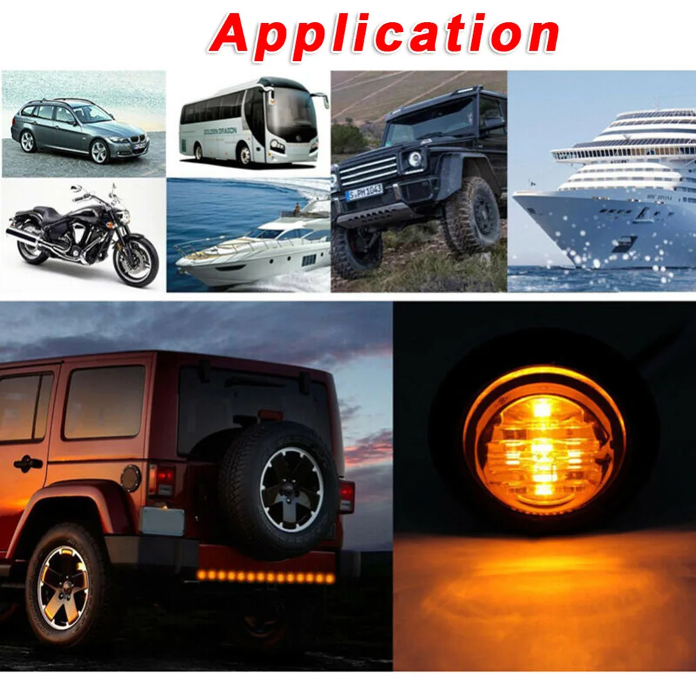

20pcs Truck LED Lights High Performance LED Waterproof Lens Shell LED Camper Trailer Lights Car Headlight Decoration Truck Parts