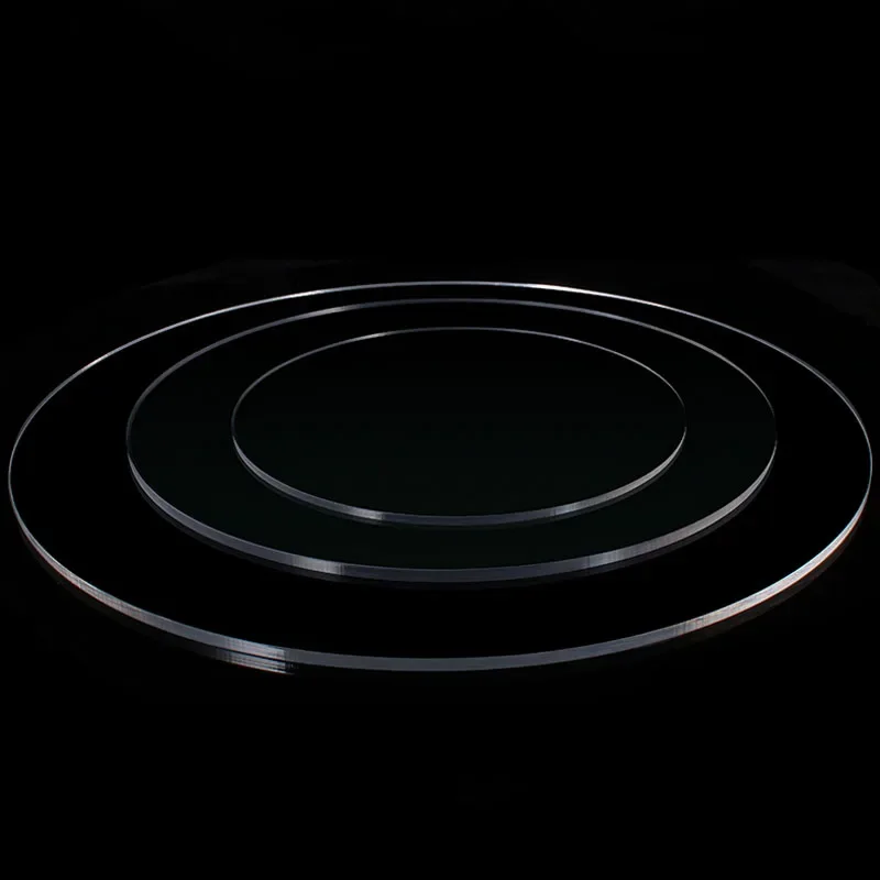 Круглый прозрачный плексиглас пластик ПММА акриловый круглый лист доска