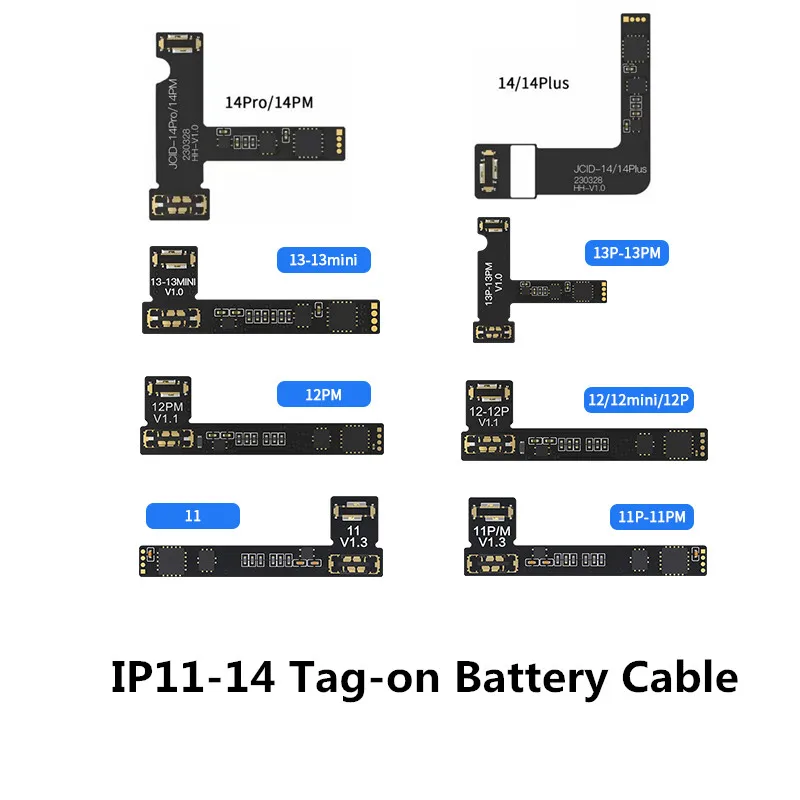 

Гибкий кабель для ремонта батареи JC V1SE с тегом для Phone11-14PM батарея поп-ввид ошибка здоровья фотоустройство для удаления внешнего кабеля