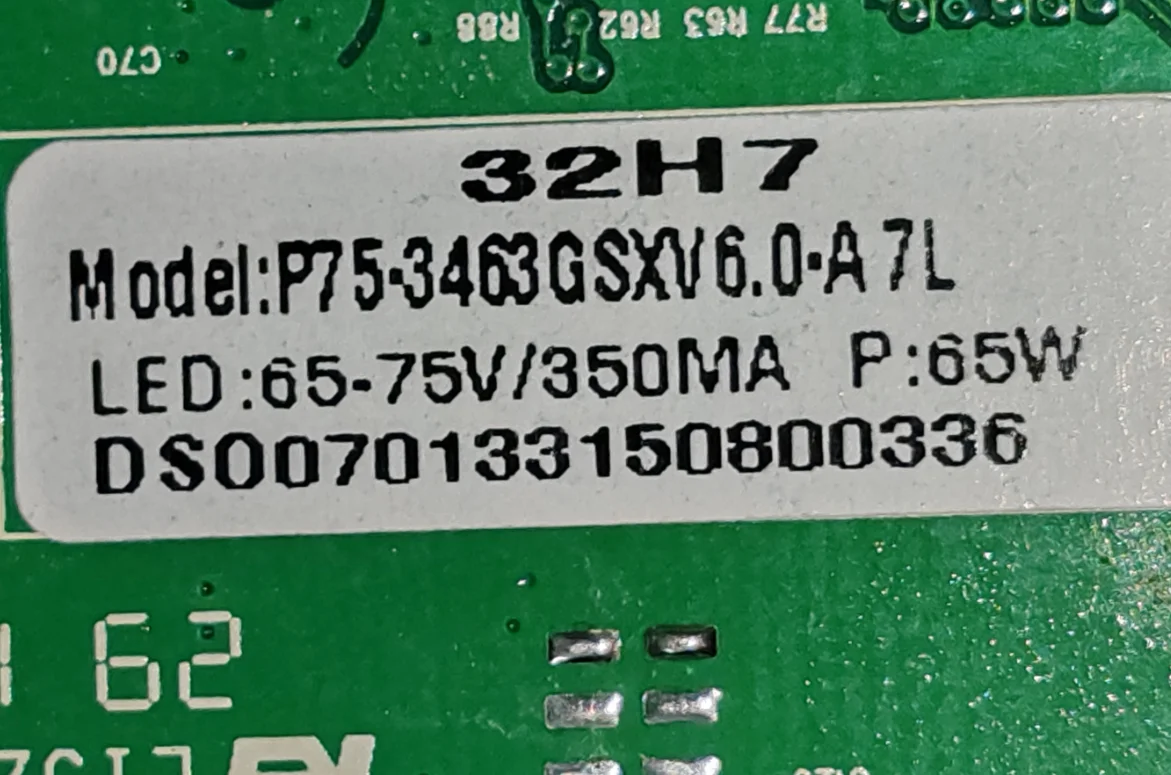 P75-3463GSXV6.0 Новинка! Три в одном материнская плата для телевизора 32H7 65-75 350 мА 65 Вт или