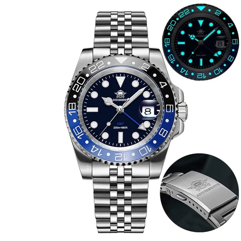 ADDIESDIVE Мужские кварцевые часы AD2050 серебристого цвета со стальным ремешком