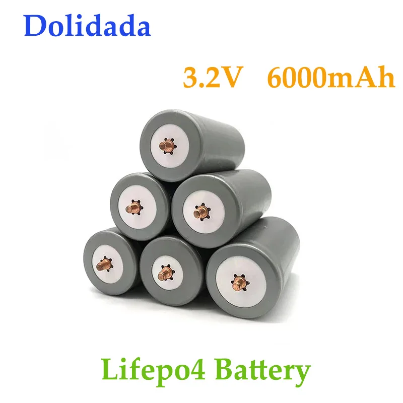 

New3.2V 32700 6000mah lithium iron phosphate battery for solar street light golf cart medical equipment charging Lifepo4 battery