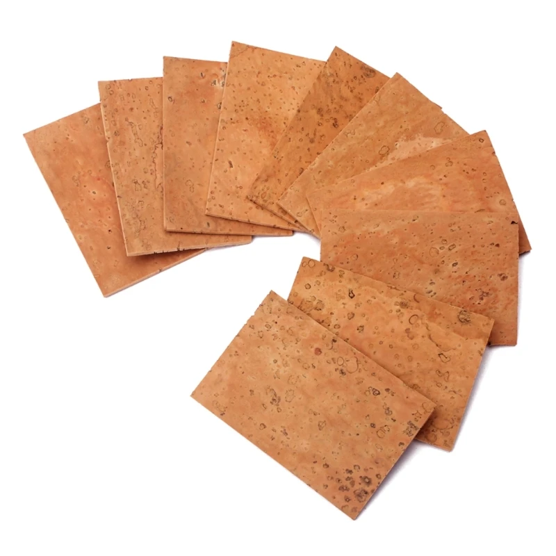 

10x/Set Natural Neck Cork Sheet Saxophone Corks Saxophone Neck Joint Cork Sheet R66E