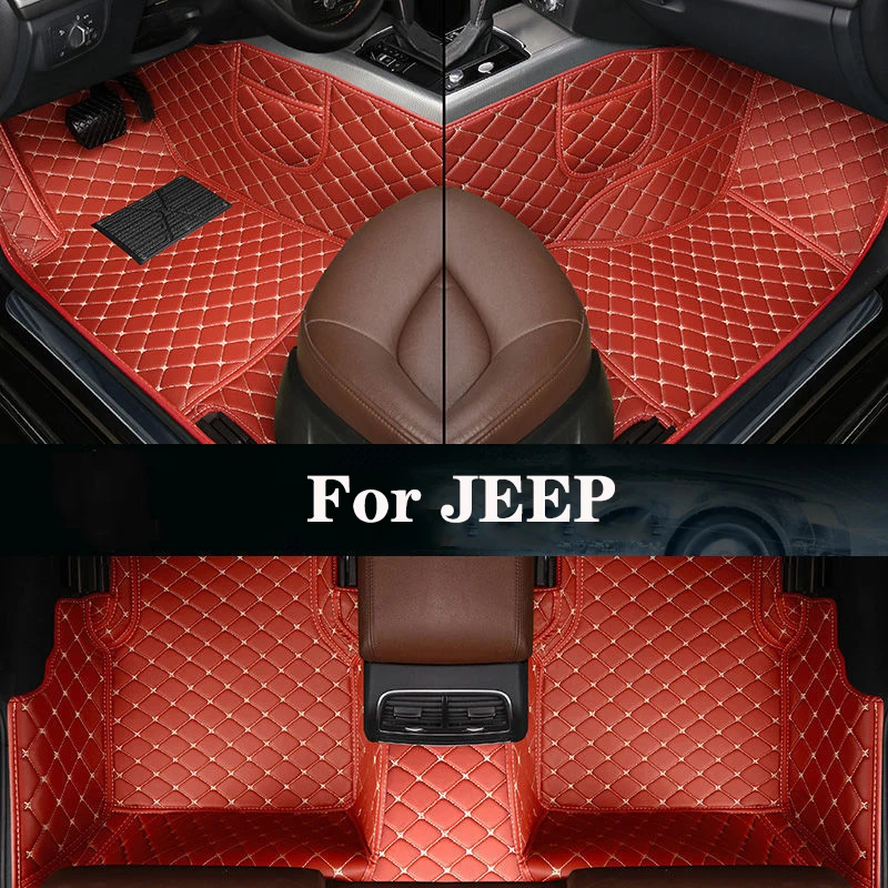 

Новая Боковая Сумка для хранения с индивидуальным кожаным автомобильным напольным ковриком для JEEP Wrangler(2 двери/4 двери) компас Renegade Liberty автозапчасти