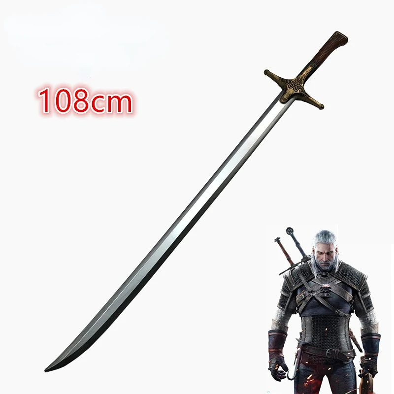 

1:1 Cosplay Alice Sword Weapon Wild Hunt Sword Eredin White Wolf Prop Role Play Gift Safety PU Wizard Aerondight Jewel Sword