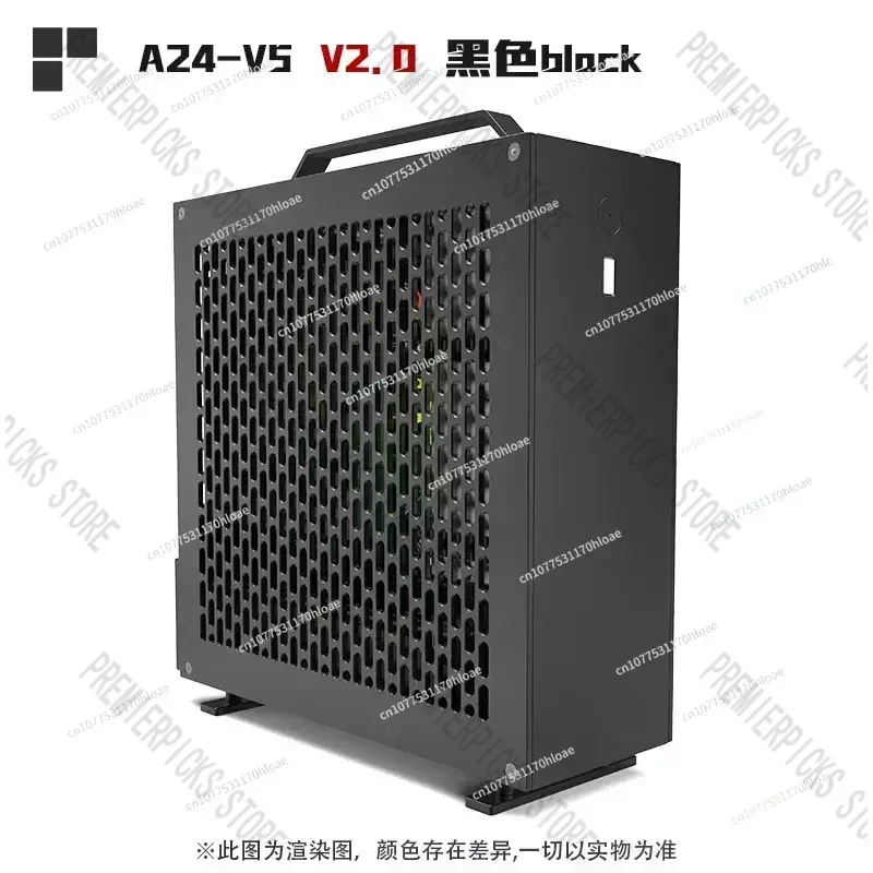 В наличии Lzd Mini A24-V5 2.0 Двойной слот с одним дисплеем 1U Блок питания ITX Шасси